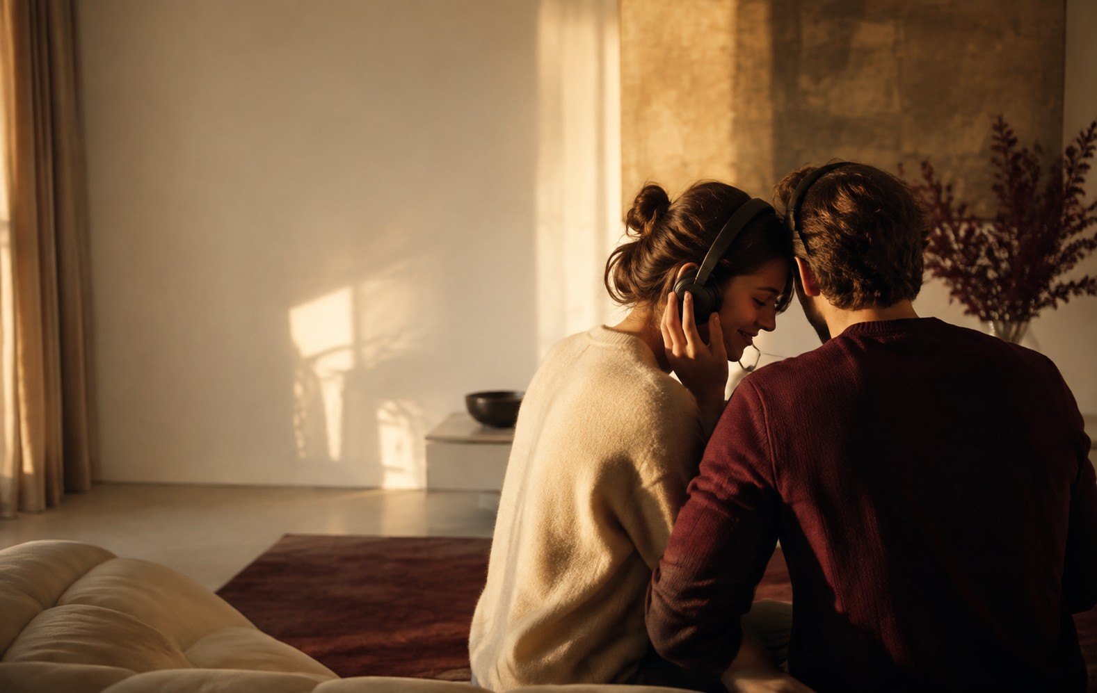 Un couple découvre ensemble sa chanson personnalisée